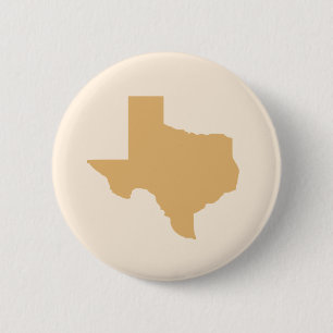 Chapa Redonda De 5 Cm Gold Texas Souvenir Button