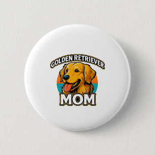 Chapa Redonda De 5 Cm Golden Retriever Mom � Cute Dog Lover Diseño