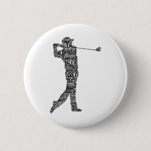Chapa Redonda De 5 Cm Golf Club Golfer Hombres Golf Niños Niños 1