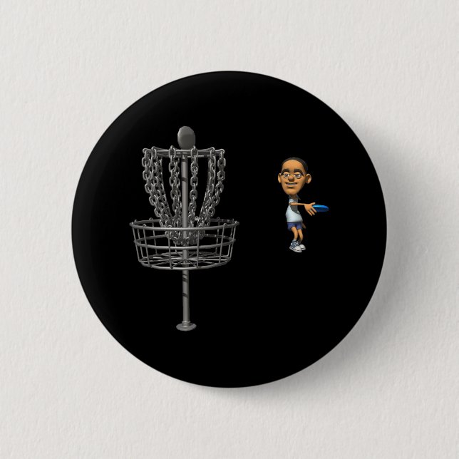 Chapa Redonda De 5 Cm Golf del disco (Anverso)