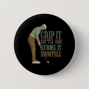 Chapa Redonda De 5 Cm Golf Divertido y Grosero - Bebe y Conduce - Humor