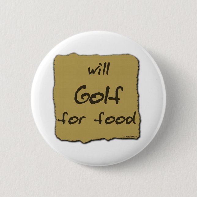 Chapa Redonda De 5 Cm Golf para la comida (Anverso)