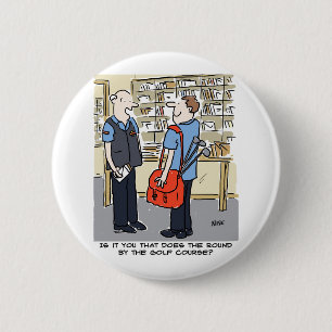 Chapa Redonda De 5 Cm Golfer Postman ama al Personalizado de golf