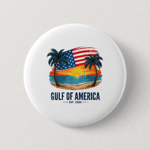 Chapa Redonda De 5 Cm Golfo De Ee.Uu. Est 2025 Retro Beach Americano