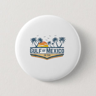 Chapa Redonda De 5 Cm Golfo De México Camisas Golfo De Estados Unidos Am