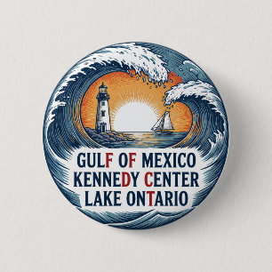 Chapa Redonda De 5 Cm Golfo de México Centro Kennedy Lago Ontario FDT