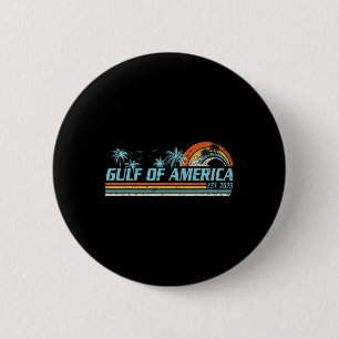 Chapa Redonda De 5 Cm Golfo Retro De Ee.Uu. 2025 Bandera Americana Golfo