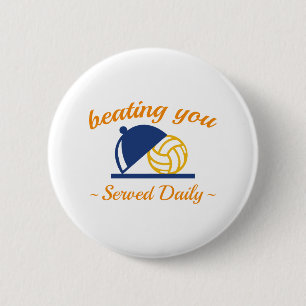 Chapa Redonda De 5 Cm Golpeándote En Voleibol