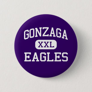 Chapa Redonda De 5 Cm Gonzaga - Eagles - universidad - Washington