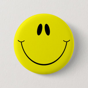 Chapa Redonda De 5 Cm Goofy Smile Face
