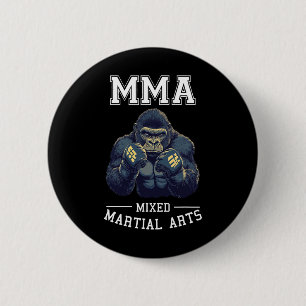 Chapa Redonda De 5 Cm Gorila Mma fuerte - Lucha en jaula contra el boxeo