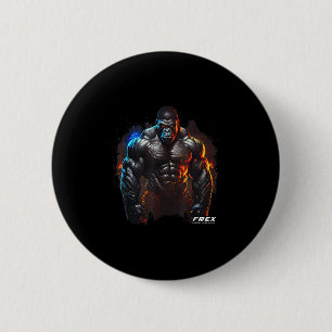 Chapa Redonda De 5 Cm Gorila Mono Gym Wear Bodybuilding Motiv