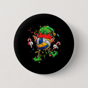 Chapa Redonda De 5 Cm Gorra de Elf de la pelota de voleibol bailarina Sm