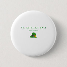 Chapa Redonda De 5 Cm Gorras verdes | Ten un alegre St Patrick's