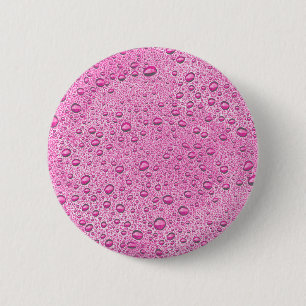 Chapa Redonda De 5 Cm Gotas de agua rosada caliente