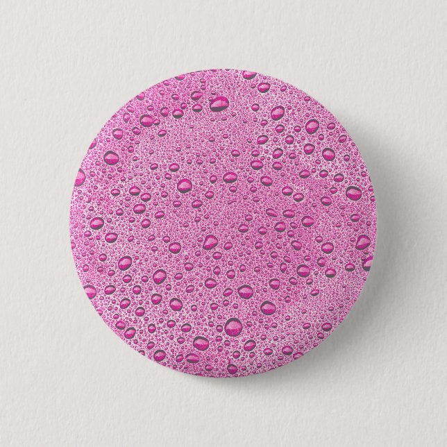 Chapa Redonda De 5 Cm Gotas de agua rosada caliente (Anverso)