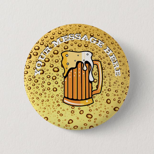 Chapa Redonda De 5 Cm Gotas doradas (Anverso)