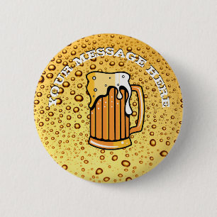 Chapa Redonda De 5 Cm Gotas doradas