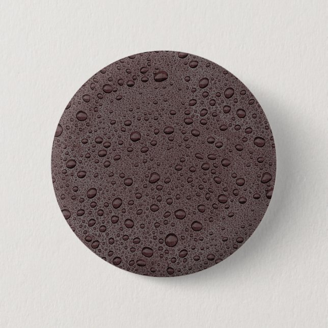 Chapa Redonda De 5 Cm Gotas marrones de agua (Anverso)