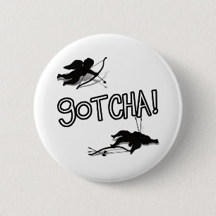 Chapa Redonda De 5 Cm 'GOTCHA' Cupid's Duel