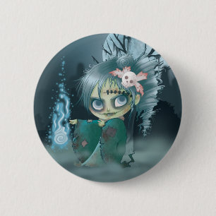 Chapa Redonda De 5 Cm Gothic Dead