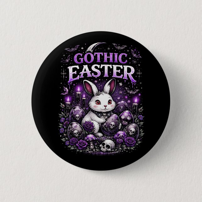 Chapa Redonda De 5 Cm Gothic Easter (Anverso)