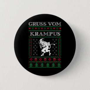 Chapa Redonda De 5 Cm Gótico Gruss Vom Krampus Navidades feos Sweater Kr