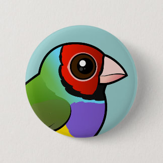 Chapa Redonda De 5 Cm Gouldian Finch