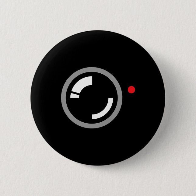 Chapa Redonda De 5 Cm Grabación secreta de video graciosa cámara Hallowe (Anverso)