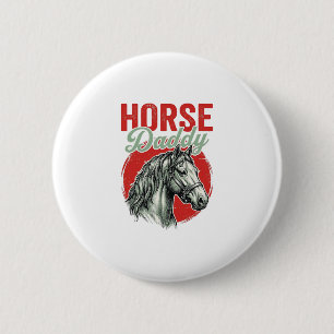 Chapa Redonda De 5 Cm Grabado Vintage Horse Daddy