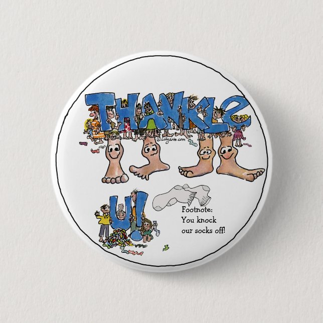 Chapa Redonda De 5 Cm Gracias personalizado (Anverso)