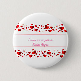 Chapa Redonda De 5 Cm Gracias por ser parte de nuestra alegria