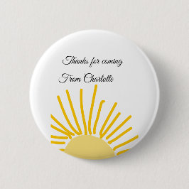 Chapa Redonda De 5 Cm gracias por venir agregar nombre mensaje de texto