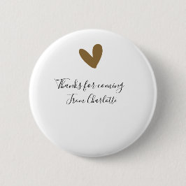 Chapa Redonda De 5 Cm gracias por venir nombre del mensaje de texto cora