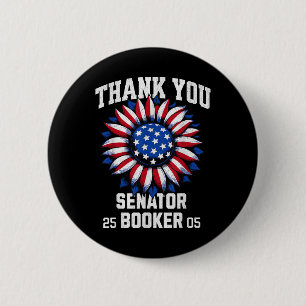 Chapa Redonda De 5 Cm Gracias Senadora Cory Booker 25_05 Para Mujeres Ho