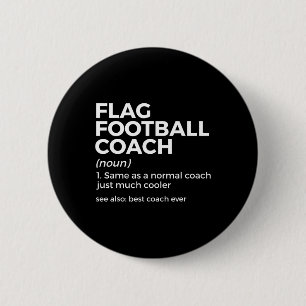 Chapa Redonda De 5 Cm Graciosa Bandera Entrenador De Fútbol Definición M