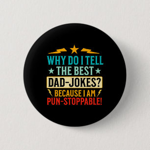 Chapa Redonda De 5 Cm Graciosa camiseta de papá con puns (de vuelta) Día