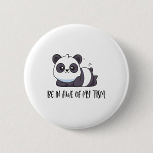 Chapa Redonda De 5 Cm Graciosa Cute Panda Estar Aterrada De Mi Tiempos