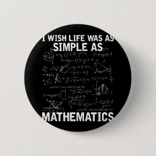 Chapa Redonda De 5 Cm Graciosa matemática matemática nerviosa