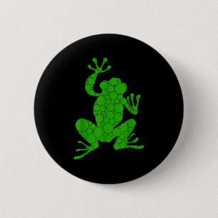 Chapa Redonda De 5 Cm Gracioso amante de la rana Polka Dot Art estudiant