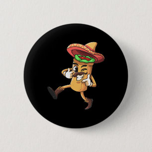 Chapa Redonda De 5 Cm Gracioso Burrito Mexicano Cinco De Mayo Disfraz Fi