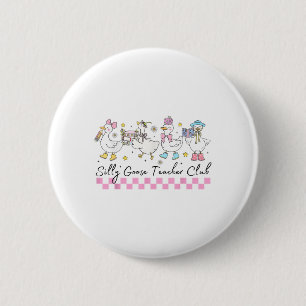Chapa Redonda De 5 Cm Gracioso De Vuelta Al Colegio De Maestros Silly Go