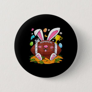 Chapa Redonda De 5 Cm Gracioso Fútbol & amp; conejito Cara Huevos Feliz 