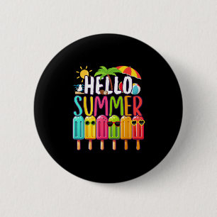 Chapa Redonda De 5 Cm Gracioso Hola verano vacaciones Popsicle Hielo Lol