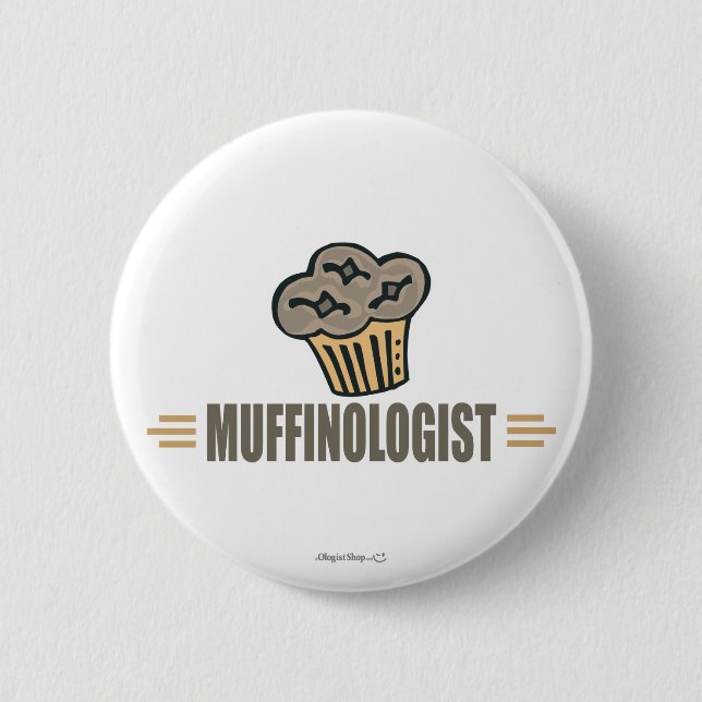 Chapa Redonda De 5 Cm Gracioso Muffin (Anverso)
