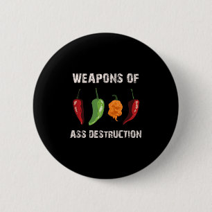 Chapa Redonda De 5 Cm Gracioso Pepper Chili Head Spicy Hot Foods