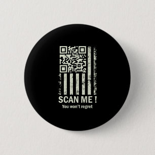 Chapa Redonda De 5 Cm Gracioso Qr Scan Me Trump 45_47 Tee Trump Dancing