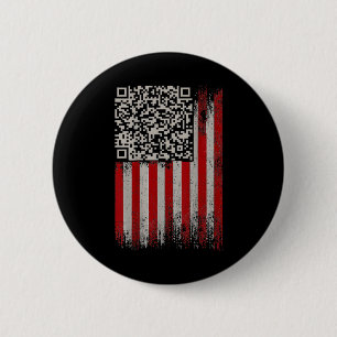 Chapa Redonda De 5 Cm Gracioso Qr Trump con código de baile