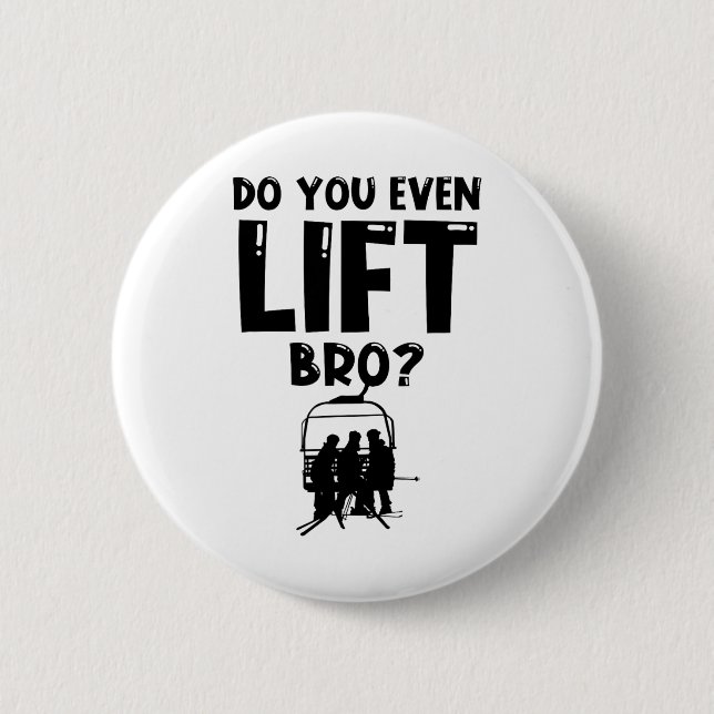 Chapa Redonda De 5 Cm Gracioso Ski, Incluso Levanta El Esquí De Snowboar (Anverso)