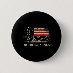 Chapa Redonda De 5 Cm Graciosos Foxtrots Delta Tangos Nosotros El Pueblo